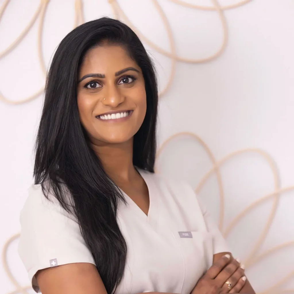 Photo of Laksha Keshan who is a Registered Dental Hygienist and founded Smile Lab.